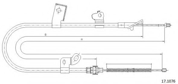 CABOR 17.1076 Cable, parking brake